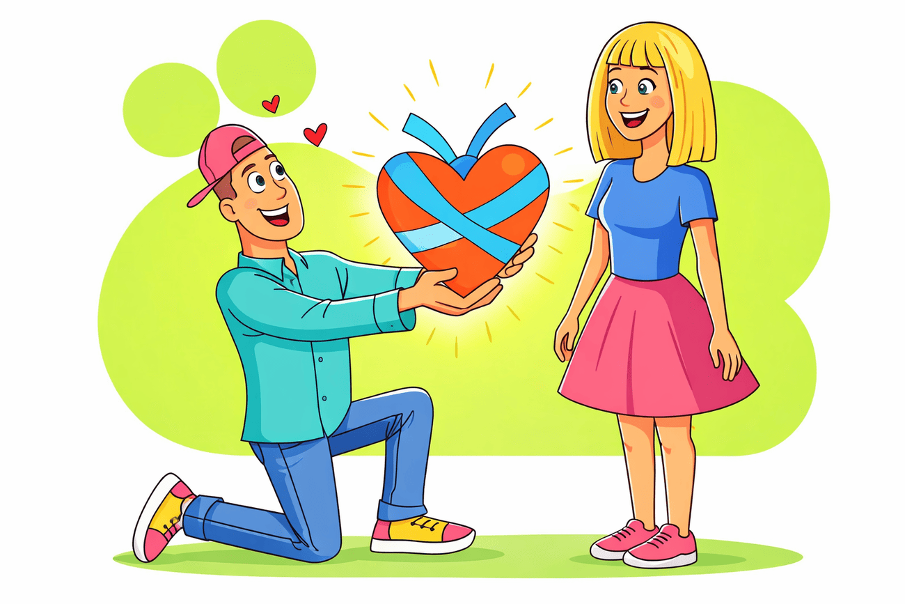Иллюстрация глагола give